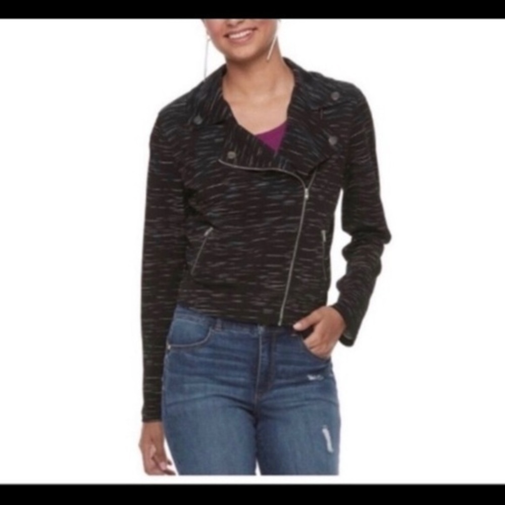 NWT Candie’s Knit Jacket Zip Lightweight $54 New - Picture 3 of 3